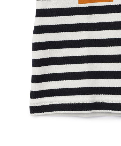 green label relaxing（グリーンレーベルリラクシング）の「サキゾメボーダー LIKE 5L◆（Tシャツ/カットソー・キッズ・オリーブ/ネイビー・135/105/125/115/95）」の7枚目の写真