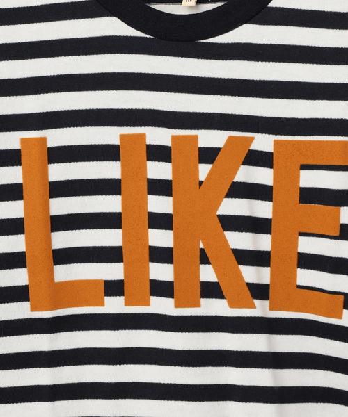 green label relaxing（グリーンレーベルリラクシング）の「サキゾメボーダー LIKE 5L◆（Tシャツ/カットソー・キッズ・オリーブ/ネイビー・135/105/125/115/95）」の9枚目の写真