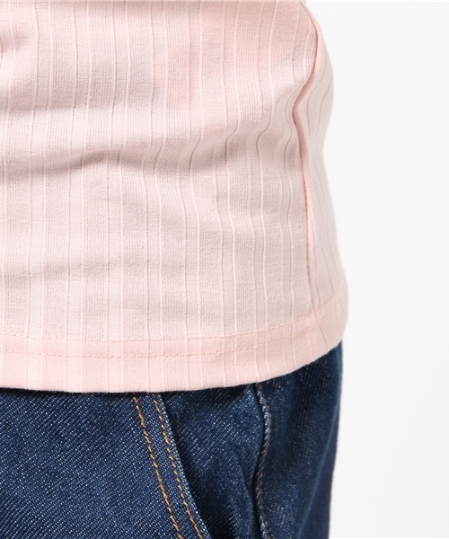 RAY CASSIN（レイカズン）の「Ｖネックワイドリブプルオーバー（Tシャツ/カットソー・レディース・ピンク/杢グレー/オフホワイト・FREE）」の5枚目の写真