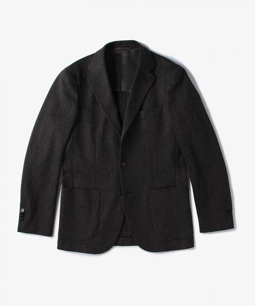 UNITED ARROWS ユナイテッドアローズ ジャケット ハウンドトゥース ハウンドトゥース ジャージ シングル2ボタン テーラード