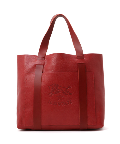 IL BISONTE（イルビゾンテ）の「IL BISONTE / ORIGINAL LEATHER / TOTE BAG（トートバッグ・レディース・ブラック/ナチュラル/ライトブラウン/オリーブ/グレー/オレンジ/ネイビー/ダークブラウン/レッド/グリーン・FREE）」の9枚目の写真