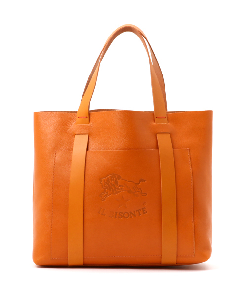 IL BISONTE（イルビゾンテ）の「IL BISONTE / ORIGINAL LEATHER / TOTE BAG（トートバッグ・レディース・ブラック/ナチュラル/ライトブラウン/オリーブ/グレー/オレンジ/ネイビー/ダークブラウン/レッド/グリーン・FREE）」の10枚目の写真