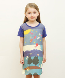 Design Tshirts Store graniph | コラボレーションAラインキッズワンピース/五味太郎(かぶさんとんだ)(ワンピース)