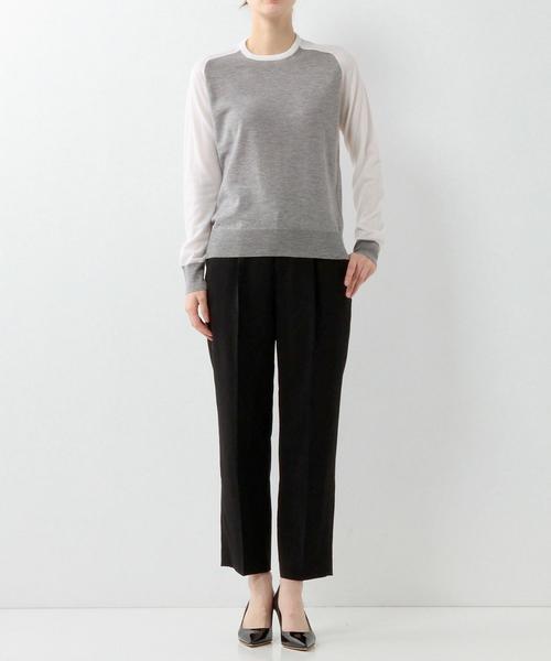 ドゥロワー バイカラー ニット