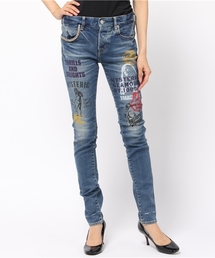 HYSTERIC GLAMOUR | SP加工COLLAGE pt SデニムスリムPT(デニムパンツ)