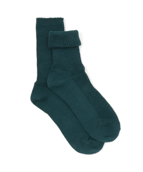 Right-on（ライトオン）の「【Right-on Basic】2WAY無地ソックス（ソックス/靴下・レディース・ライトベージュ/ブラック/ライトグレー/レッド/マスタード/ダークグレー/B/ダークグリーン/ワイン/オフホワイト・23-25）」の6枚目の写真