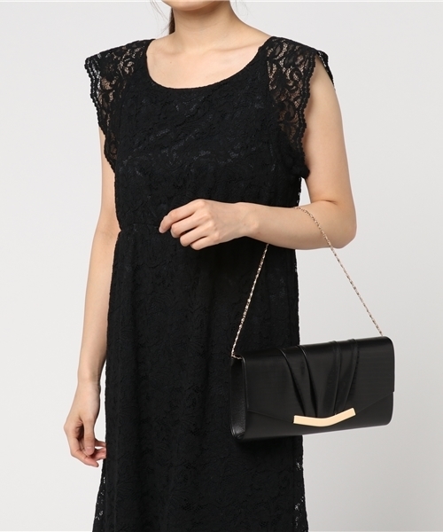 reca（レカ）の「《結婚式やパーティーに》3WAYチェーン付クロコ柄クラッチバッグ（クラッチバッグ・レディース・ブラック/ベージュ・FREE）」の9枚目の写真