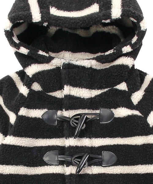 X-girl(エックスガール)の「BOA DUFFLE COAT(ダッフルコート・レディース・ブラック/ベージュ/ネイビー・1/2)」の6枚目の写真