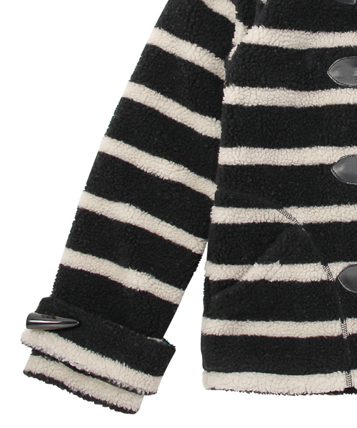 X-girl(エックスガール)の「BOA DUFFLE COAT(ダッフルコート・レディース・ブラック/ベージュ/ネイビー・1/2)」の8枚目の写真