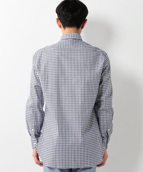 UNITED ARROWS（ユナイテッドアローズ）の「UDET カラミ カラー チェック BD シャツ ◆（シャツ/ブラウス・メンズ・ネイビー/ケリー・37cm/39cm/40cm/43cm/36cm/38cm/42cm/41cm）」の3枚目の写真