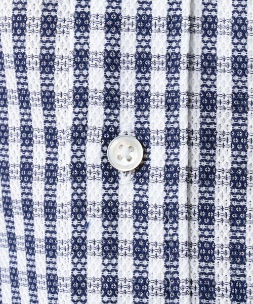 UNITED ARROWS（ユナイテッドアローズ）の「UDET カラミ カラー チェック BD シャツ ◆（シャツ/ブラウス・メンズ・ネイビー/ケリー・37cm/39cm/40cm/43cm/36cm/38cm/42cm/41cm）」の10枚目の写真