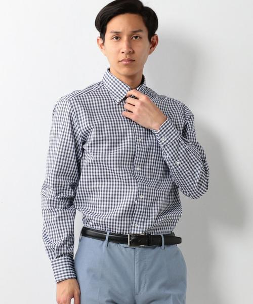 UNITED ARROWS（ユナイテッドアローズ）の「UDET カラミ カラー チェック BD シャツ ◆（シャツ/ブラウス・メンズ・ネイビー/ケリー・37cm/39cm/40cm/43cm/36cm/38cm/42cm/41cm）」の13枚目の写真