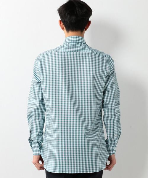 UNITED ARROWS（ユナイテッドアローズ）の「UDET カラミ カラー チェック BD シャツ ◆（シャツ/ブラウス・メンズ・ネイビー/ケリー・37cm/39cm/40cm/43cm/36cm/38cm/42cm/41cm）」の14枚目の写真