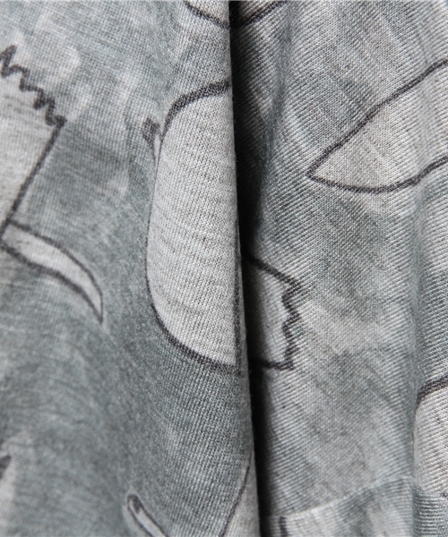 Ne-net（ネネット）の「S はばたき T（Tシャツ/カットソー・レディース・ライトブルー/ブラック・02）」の15枚目の写真