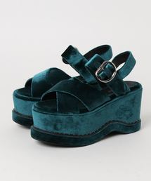 Jeffrey Campbell | 厚底ベルベットサンダル(サンダル)