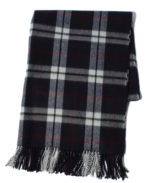 603(ロクマルサン)の「603 チェックストール(マフラー・メンズ・ネイビー・FREE)」の1枚目の写真