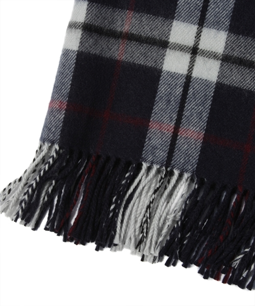 603(ロクマルサン)の「603 チェックストール(マフラー・メンズ・ネイビー・FREE)」の3枚目の写真