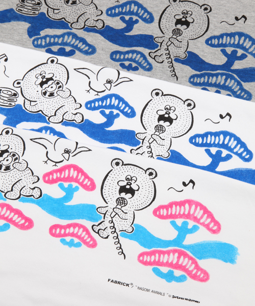 MEDICOM TOY（メディコムトイ）の「FABRICK【SUZUKI HIROYUKI】 TEE SHIRTS "NAGOMI”（Tシャツ/カットソー・メンズ・アッシュグレー/ホワイト×ネイビー/ホワイト×ピンク/ホワイト系その他・MEDIUM/SMALL/LARGE/X-SMALL）」の7枚目の写真