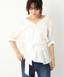 A part by | リネンVチュニックシャツ7S 766271 (シャツ/ブラウス)