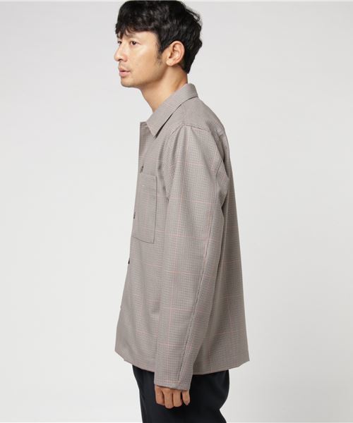 UNITED TOKYO（ユナイテッドトウキョウ）の「ビックポケットシャツ２（ブルゾン・メンズ・ダークブラウン/ブラック・1/2/3）」の6枚目の写真