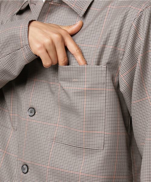 UNITED TOKYO（ユナイテッドトウキョウ）の「ビックポケットシャツ２（ブルゾン・メンズ・ダークブラウン/ブラック・1/2/3）」の12枚目の写真