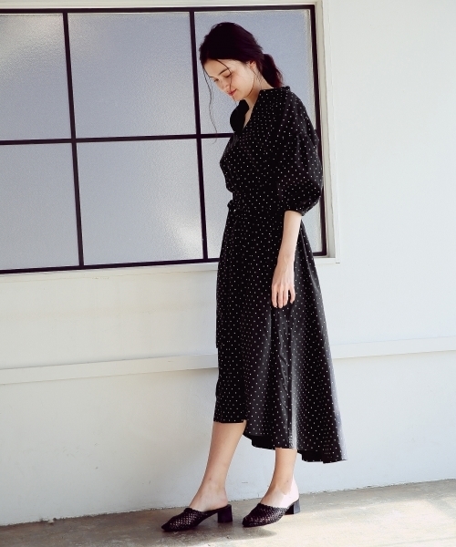 A part by（アパートバイ）の「PoCoスキッパーBRワンピース 　786896（ワンピース・レディース・ベージュ/ネイビー/ホワイト系その他/ブラック系その他・FREE）」の20枚目の写真