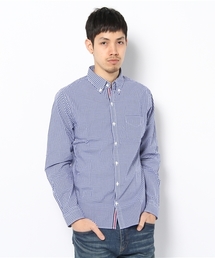 BEAMS | □【リコール】BEAMS / ギンガム テープ ボタンダウンシャツ/(シャツ/ブラウス)