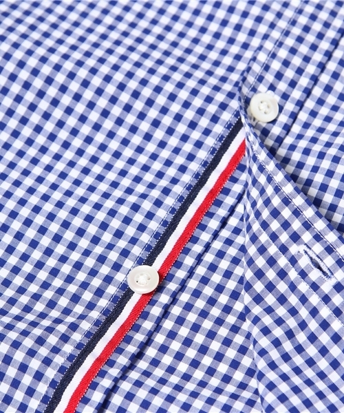 BEAMS（ビームス）の「□【リコール】BEAMS / ギンガム テープ ボタンダウンシャツ/（シャツ/ブラウス・メンズ・ブラック/ブルー・SMALL/MEDIUM/LARGE/X-LARGE）」の9枚目の写真