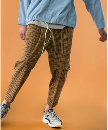 MONKEY TIME | ＜monkey time＞ TW TARTAN CHECK DROPPED ANKLE/アンクルパンツ(その他パンツ)
