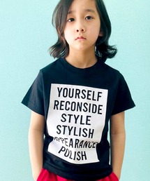 ボックスロゴ プリント 半袖 Tシャツ キッズ