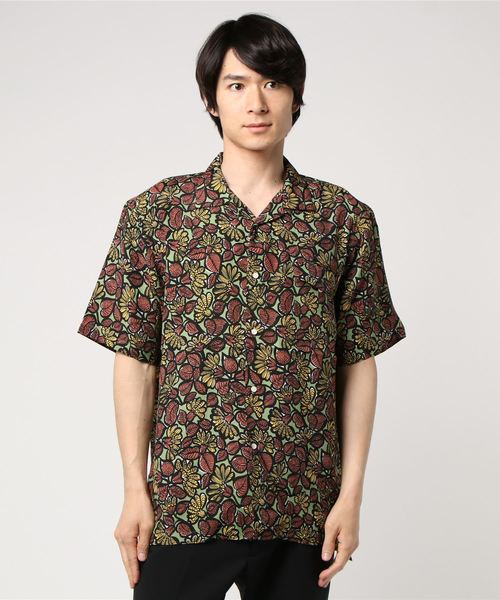 KATO`(カトー)の「KATO'/カトー ヴィンテージフラワーアロハ(シャツ/ブラウス・メンズ・カーキ/ブルー・LARGE/MEDIUM/SMALL/X-LARGE)」の2枚目の写真