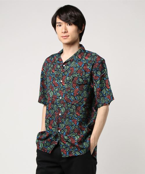 KATO`(カトー)の「KATO'/カトー ヴィンテージフラワーアロハ(シャツ/ブラウス・メンズ・カーキ/ブルー・LARGE/MEDIUM/SMALL/X-LARGE)」の1枚目の写真