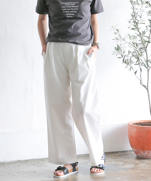 LBC（エルビーシー）の「コットンダンプゆるテーパード（その他パンツ・レディース・ホワイト/オリーブ/ネイビー/ベージュ・M/L）」の9枚目の写真