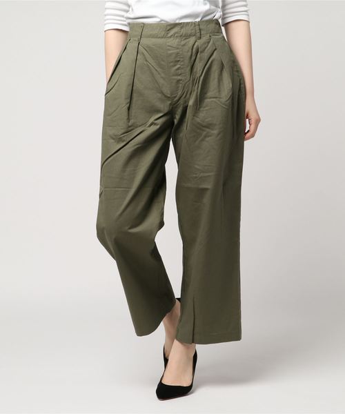 LBC（エルビーシー）の「コットンダンプゆるテーパード（その他パンツ・レディース・ホワイト/オリーブ/ネイビー/ベージュ・M/L）」の10枚目の写真