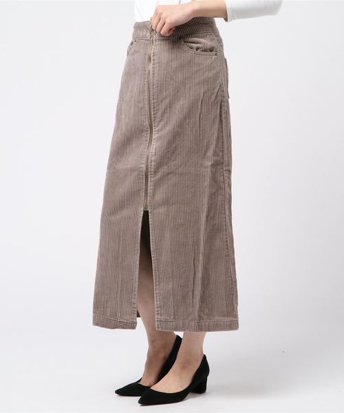 archives（アルシーヴ）の「コーデュロイフープジップスカート（スカート・レディース・ネイビー/アイボリー/キャメル/グレー/ダークネイビー・MEDIUM）」の3枚目の写真