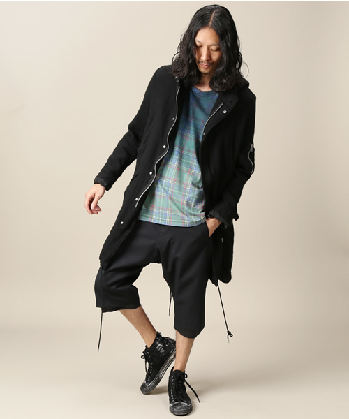 MIDWEST（ミッドウエスト）の「DISCOVERED×MIDWEST別注　縮絨モッズコート（モッズコート・メンズ・ブラック・1/2/3）」の9枚目の写真