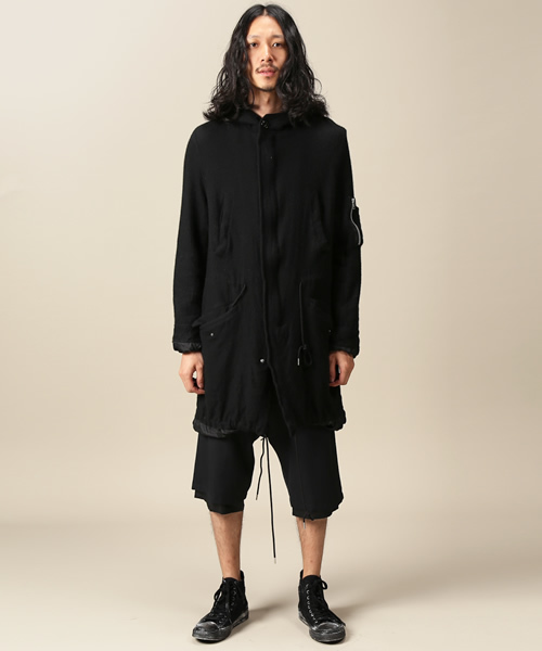 MIDWEST（ミッドウエスト）の「DISCOVERED×MIDWEST別注　縮絨モッズコート（モッズコート・メンズ・ブラック・1/2/3）」の13枚目の写真