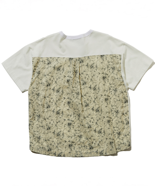 rehacer(レアセル)の「rehacer : Flower Back Tuck Wide CS / フラワー バックタック ワイド カットソー(Tシャツ/カットソー・メンズ・ホワイト/ブラック/グレー・SMALL/MEDIUM/LARGE)」の6枚目の写真