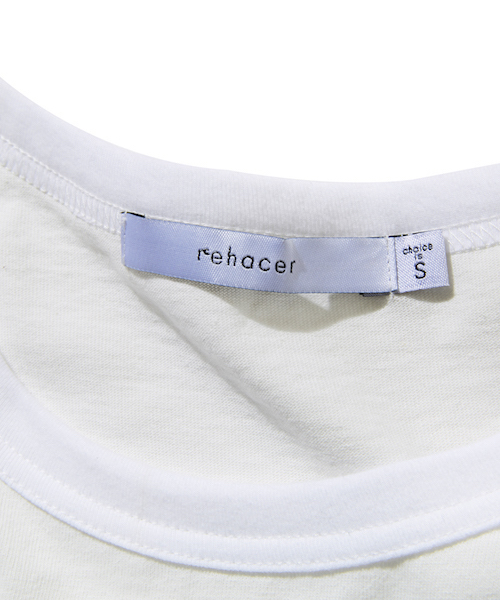 rehacer(レアセル)の「rehacer : Flower Back Tuck Wide CS / フラワー バックタック ワイド カットソー(Tシャツ/カットソー・メンズ・ホワイト/ブラック/グレー・SMALL/MEDIUM/LARGE)」の16枚目の写真