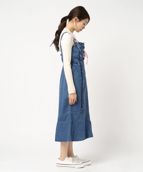 Swankiss（スワンキス）の「TS lady denim O/P（ワンピース
