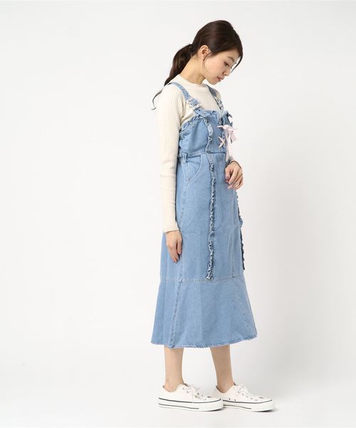 ワンピース Swankiss SX cotton denim O/P Swankiss SX cotton denim O/P