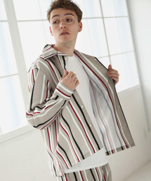 【Nilway】 ポリトロ長袖オープンカラーシャツ