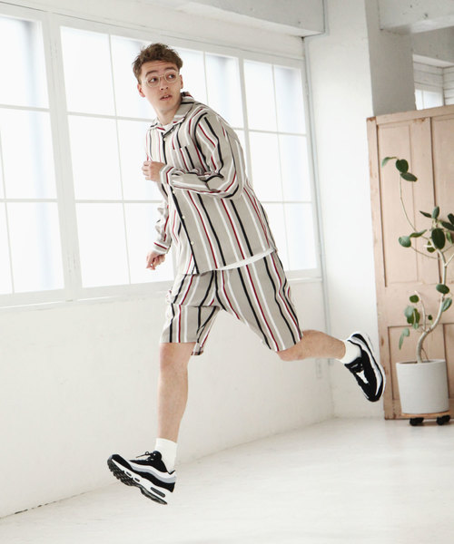 NILWAY（ニルウェイ）の「【Nilway】 ポリトロ長袖オープンカラーシャツ（シャツ/ブラウス・メンズ・ネイビー/ブラック系その他/グレー/レッド系その他/カーキ/ベージュ/ピンク/ブラック/ベージュ系その他/サックスブルー・LARGE/X-LARGE/MEDIUM）」の16枚目の写真