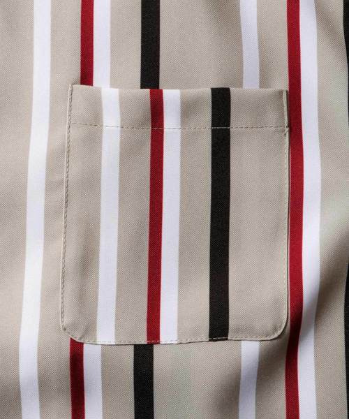 NILWAY（ニルウェイ）の「【Nilway】 ポリトロ長袖オープンカラーシャツ（シャツ/ブラウス・メンズ・ネイビー/ブラック系その他/グレー/レッド系その他/カーキ/ベージュ/ピンク/ブラック/ベージュ系その他/サックスブルー・LARGE/X-LARGE/MEDIUM）」の21枚目の写真