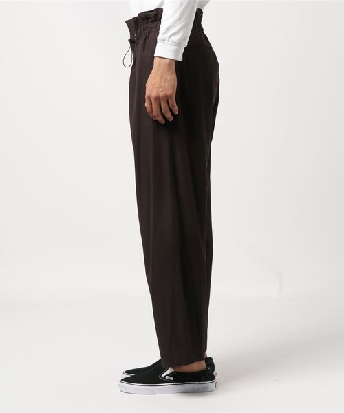 MAISON SPECIAL(メゾンスペシャル)の「ナイロンドライツイルパジャマパンツ 【MAISON SPECIAL/メゾンスペシャル】(チノパンツ・メンズ・ブラック/ダークブラウン・44/46/48)」の18枚目の写真