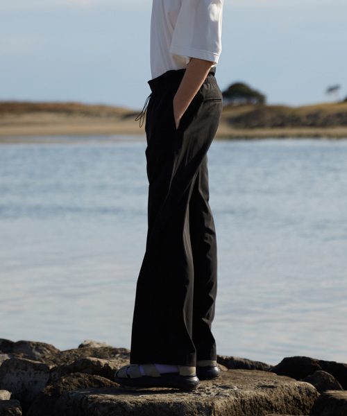 MAISON SPECIAL(メゾンスペシャル)の「ナイロンドライツイルパジャマパンツ 【MAISON SPECIAL/メゾンスペシャル】(チノパンツ・メンズ・ブラック/ダークブラウン・44/46/48)」の8枚目の写真