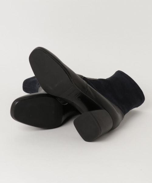 FABIO RUSCONI（ファビオルスコーニ）の「FABIO RUSCONI スエードデザインブーツ（ブーツ・レディース・ブラック/ベージュ・38/37/36）」の4枚目の写真