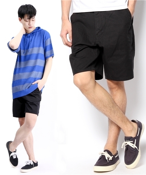 WEGO(ウィゴー)の「WEGO/カラーチノショーツ(チノパンツ・メンズ・ホワイト/ベージュ/ネイビー/ロイヤルブルー/レッド/ケリー/ワイン/ブラック/グリーン系その他/ピンク/グリーン/ブルー/イエロー・MEDIUM/SMALL/LARGE)」の3枚目の写真