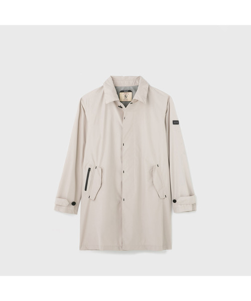 AIGLE（エーグル）の「MTDステンカラーコート（ステンカラーコート・メンズ・モスグリーン/サンドベージュ/ダークネイビー・MEDIUM/LARGE/X-LARGE）」の9枚目の写真