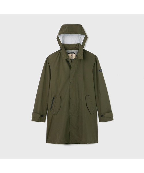 AIGLE（エーグル）の「MTDステンカラーコート（ステンカラーコート・メンズ・モスグリーン/サンドベージュ/ダークネイビー・MEDIUM/LARGE/X-LARGE）」の13枚目の写真